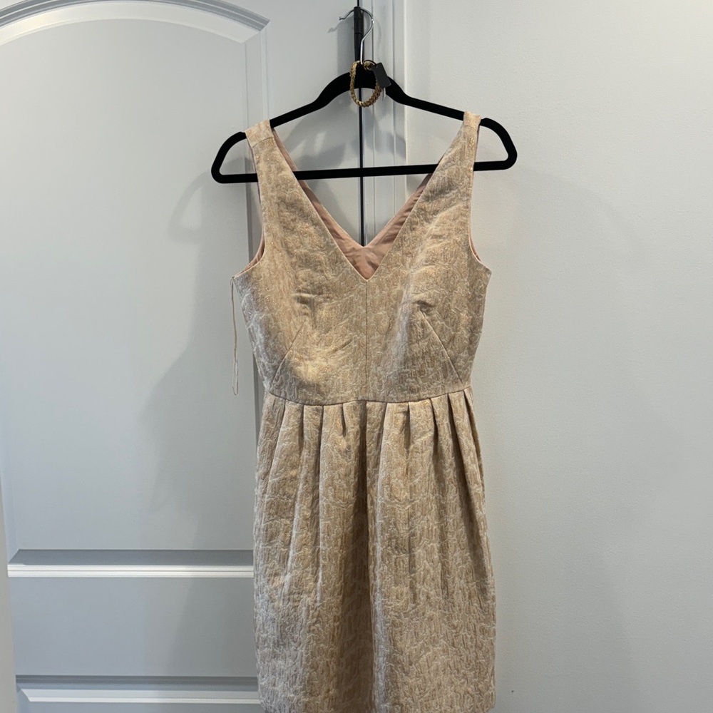 Elegant Cream Sleeveless Dress